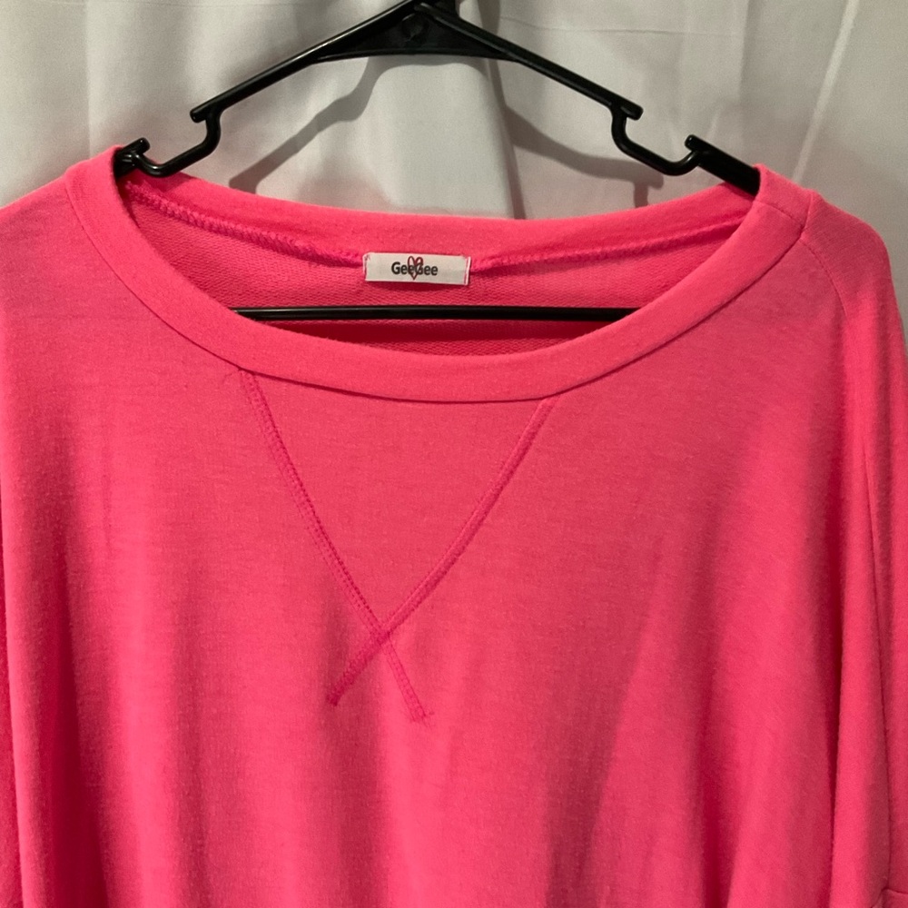 Gee Gee Womens Soft Pink Long Sleeve Shirt XL OR 2XL See Measurements - Picture 12 of 14